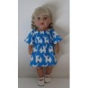 bootjurk blauw olifanten baby born 43cm