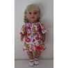 bootjurk wit met vlinders en bloemen baby born 43cm