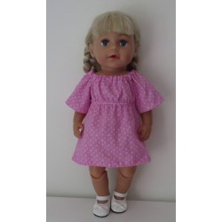 bootjurk roze baby born 43cm