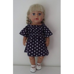 bootjurk paars sterren baby born 43cm