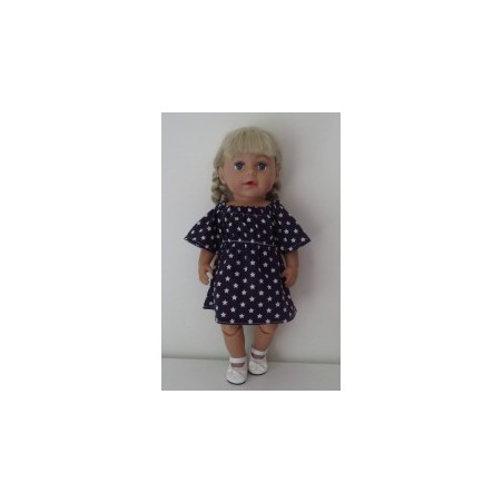 bootjurk paars sterren baby born 43cm