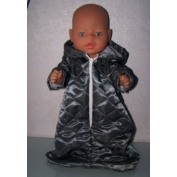 gewatteerde reiszak  grijs baby born 43cm