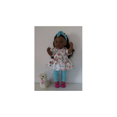 capuchonjurk setje mint vogels baby born 43cm