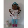 capuchonjurk setje mint vogels baby born 43cm