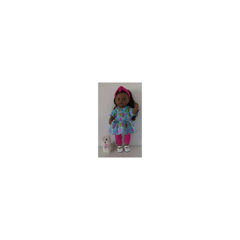 capuchonjurk setje blauw baby born 43cm
