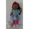 capuchonjurk setje blauw baby born 43cm