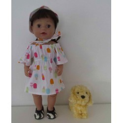 bootjurk ijsjes  baby born 43cm