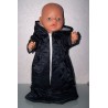 gewatteerde reiszak donker blauw  baby born 43cm