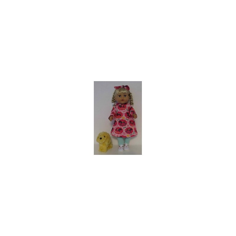 hoodiejurk set hobblepaard baby born 43cm