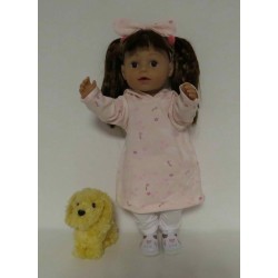 hoodiejurk set licht  roze vlinders  baby born 43cm