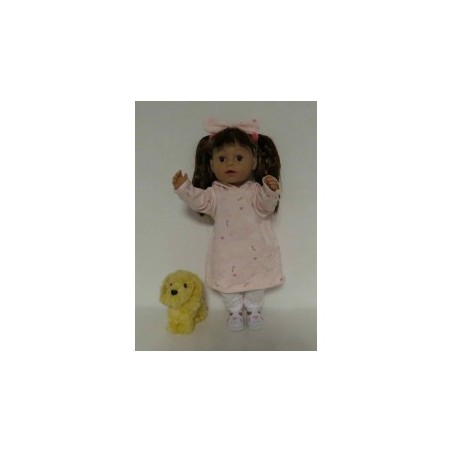 hoodiejurk set licht  roze vlinders  baby born 43cm