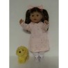 hoodiejurk set licht  roze vlinders  baby born 43cm