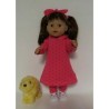 hoodiejurk set hard roze sterren  baby born 43cm