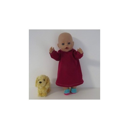 hoodiejurk stippen baby born 43cm