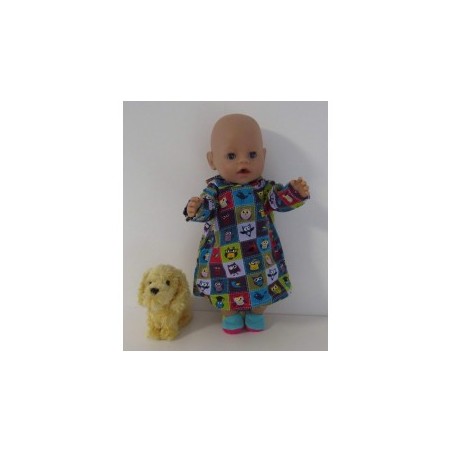 hoodiejurk uilen baby born 43cm