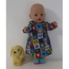 hoodiejurk uilen baby born 43cm