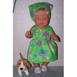 strandjurk tinkerbell groen baby born 43cm