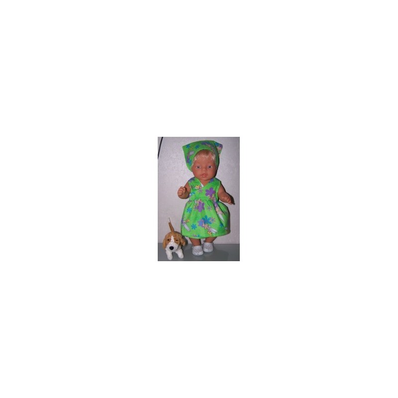 strandjurk tinkerbell groen baby born 43cm