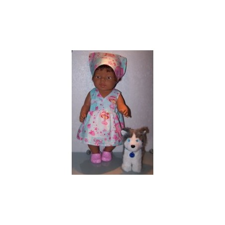 strandjurk strawberry shortcake tutu baby born 43cm