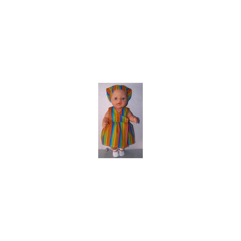 strandjurk gestreept baby born 43cm
