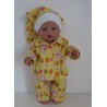 pyjama geel konijnen baby born 43cm