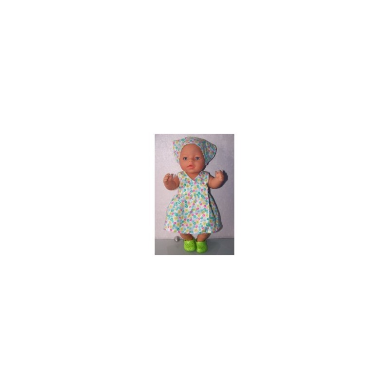 strandjurk gebloemd baby born 43cm