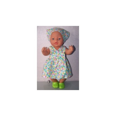 strandjurk gebloemd baby born 43cm