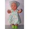 strandjurk gebloemd baby born 43cm