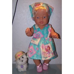 strandjurk strawberry shortcake sweet tea baby born 43cm