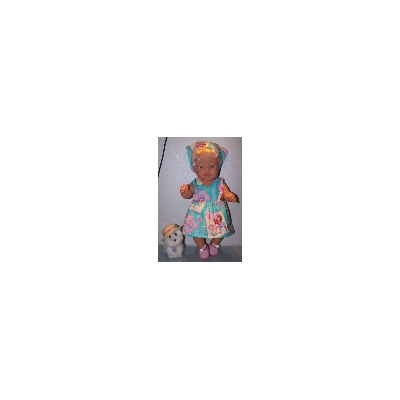 strandjurk strawberry shortcake sweet tea baby born 43cm