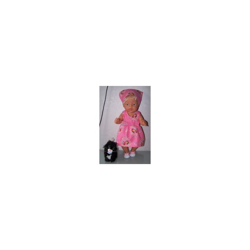 strandjurk strawberry shortcake tea roze baby born 43cm