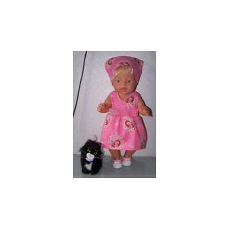 strandjurk strawberry shortcake tea roze baby born 43cm