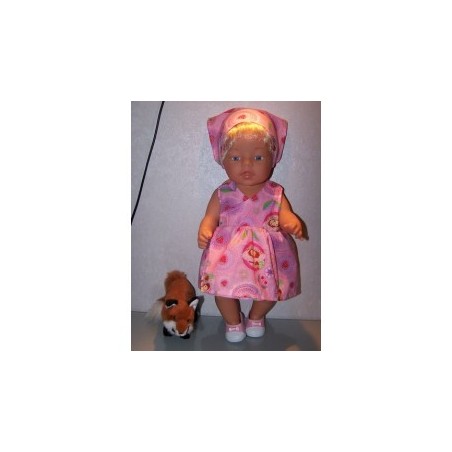 strandjurk strawberry shortcake bloemen baby born 43cm