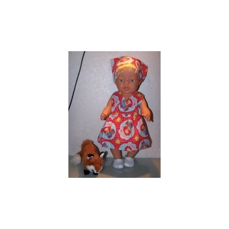 strandjurk strawberry shortcake aardbeien baby born 43cm