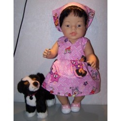 strandjurk dora sterren baby born 43cm
