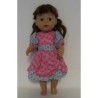lievejurk roze groen gebloemd baby born 43cm