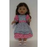 lievejurk roze groen bloemen baby born 43cm
