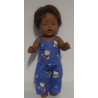 pyjama hello kitty blauw stippen  baby born 43cm