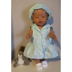 matrozenjurk mint sterren baby born 43cm