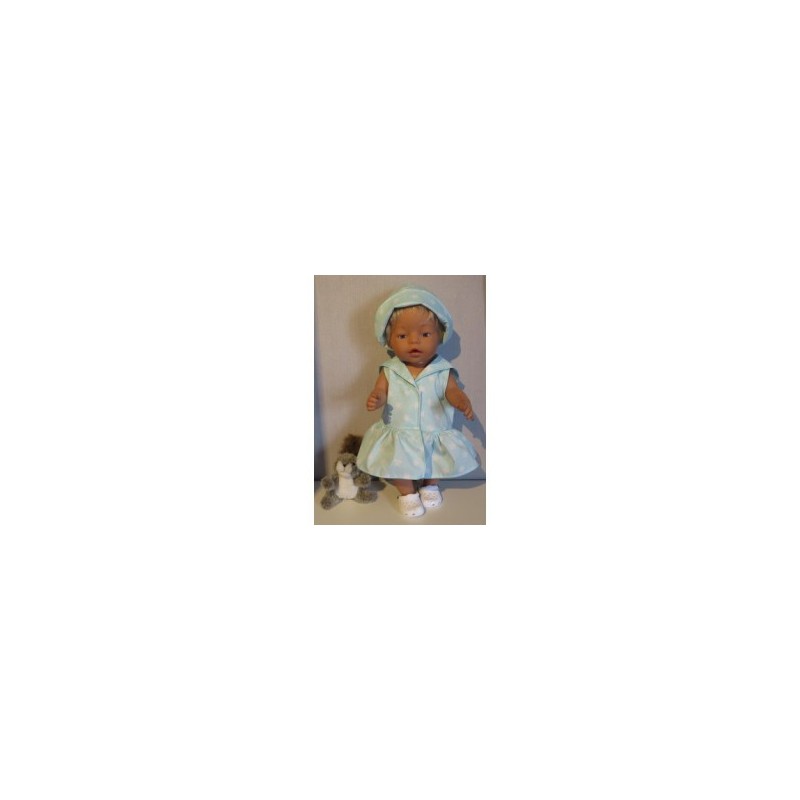 matrozenjurk mint sterren baby born 43cm