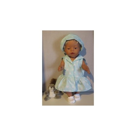 matrozenjurk mint sterren baby born 43cm