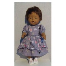 lievejurk grijs kat baby born 43cm