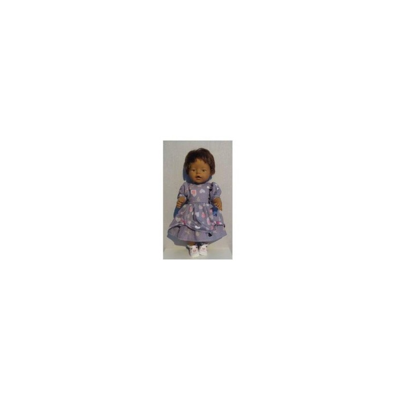 lievejurk grijs kat baby born 43cm