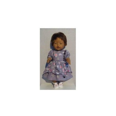 lievejurk grijs kat baby born 43cm