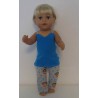 pyjama blauw apen baby born 43cm