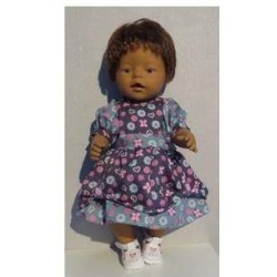 lievejurk grijs met groen  baby born 43cm