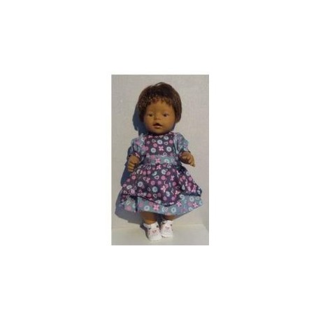 lievejurk grijs met groen  baby born 43cm