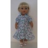 nettejurk met bloemen  baby born 43cm