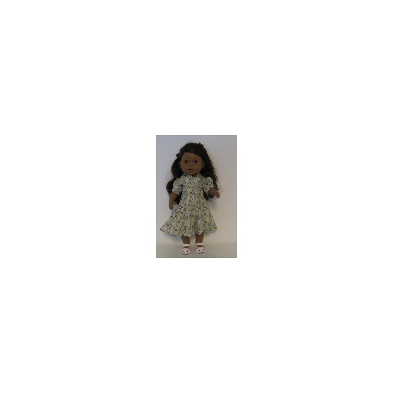 nettejurk bruin met bloemen baby born 43cm