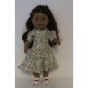 nettejurk bruin met bloemen baby born 43cm